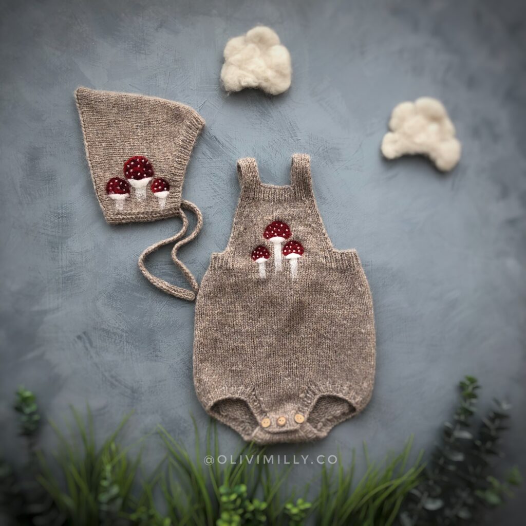 Mushroom Baby Set I Beige Brown