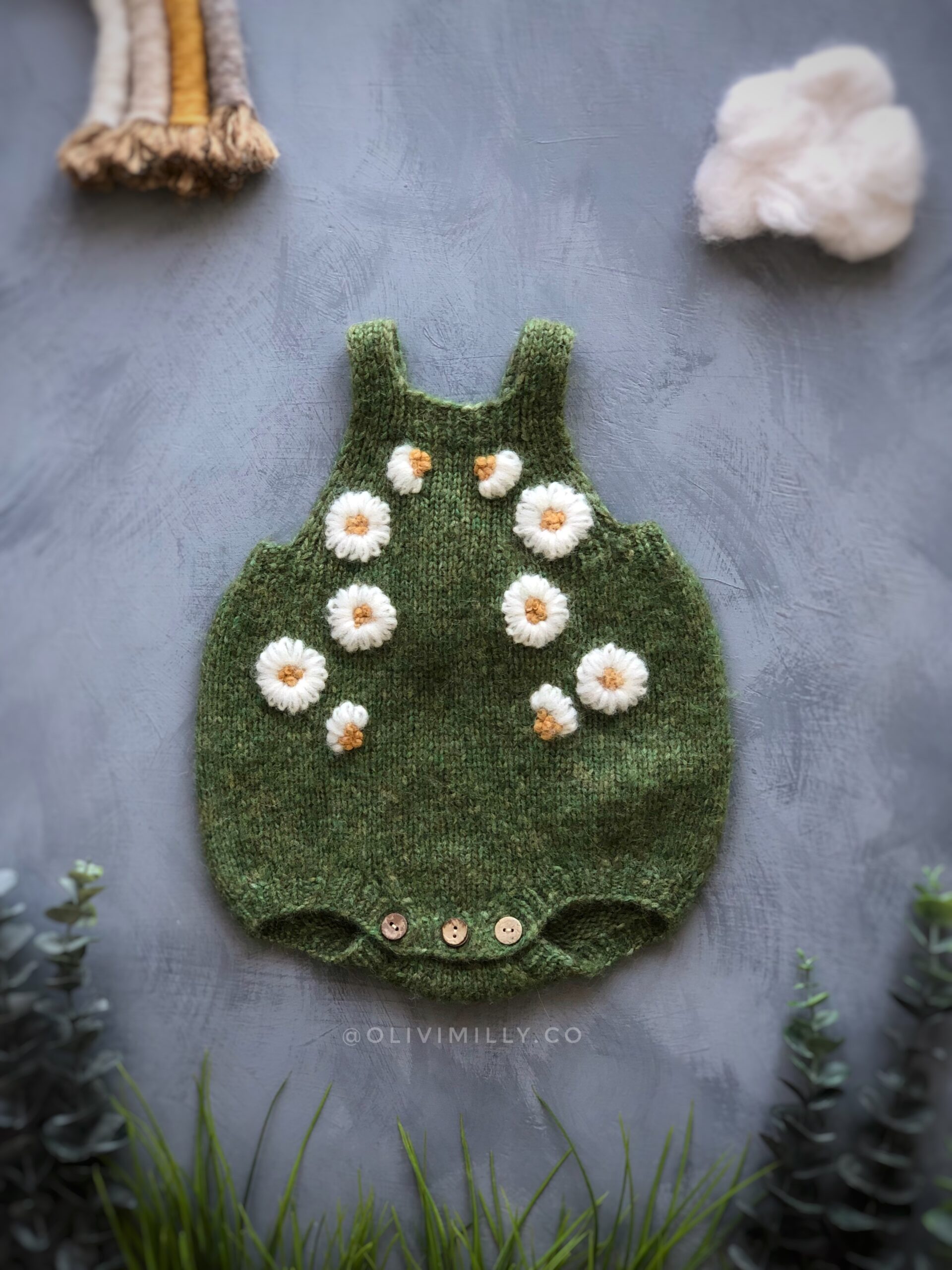 Chamomile Baby Set I Moss Green