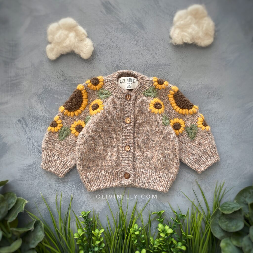 Sunflower Cardigan I Beige Brown