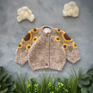 Sunflower Cardigan I Beige Brown