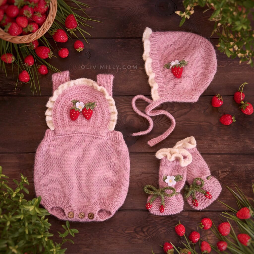 Strawberry Baby Set I Pink