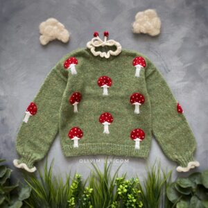 Mushroom Pullover I Moss Green